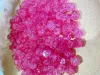Acrylic straight hole small square floral headband accessory Application Scenario